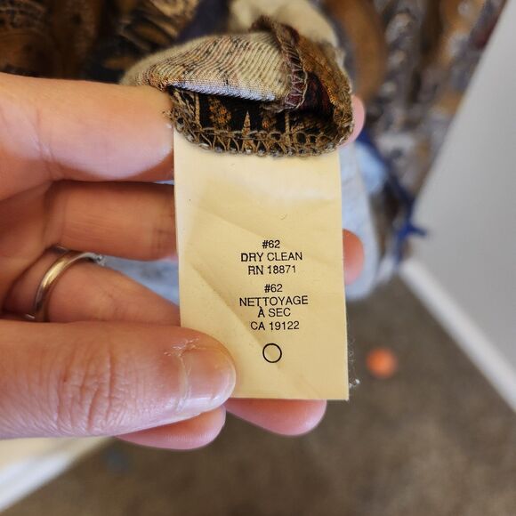 Vtg 90s Y2k Black Floral Maxi Skirt Dark Fairy Whimsigoth Earthy Cottage Baroque - Picture 7 of 8